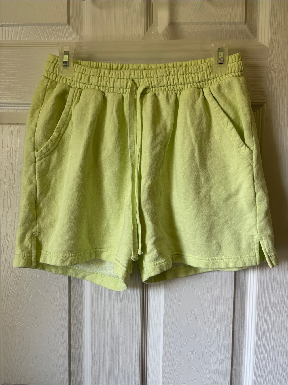 Hanes Originals Lime Green Shorts Size Small | Drawstring Lounge Shorts